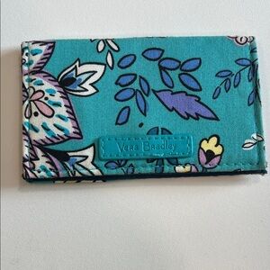 Vera Bradley -  peacock garden print, small card holder